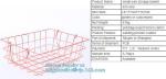 Metal Wire storage basket, Metal wire Under Shelf Storage Basket Space Saving