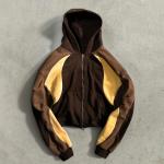 Custom 100% Cotton French Terry Heavyweight 500gsm Oversized Zip Up Vintage