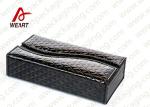 Matte Lamination Leather Pink Customized Paper Box With Handle OEM /ODM