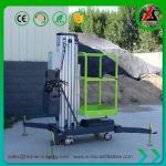 Vertical Aluminum Mast Lift Table Hydraulic Single Man Electric Lift