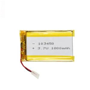 China Ultra thin 103450 Lipo Battery 3.7V 1800mAh Rechargeable Approved Power Lithium Polymer battery For Led Light Battery wholesale