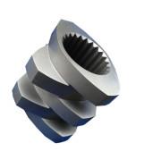China Melting Zone Triple Screw Extruder Screw Elements 30° - 90° Angle Design wholesale