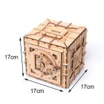INS Nordic Wooden Block Puzzle Toys 3d Wooden Puzzle Box Mechanical