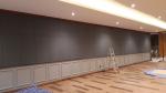 Dance Room Soundproofing Black Fabric Wrapped Acoustical Wall Panels Absorbing