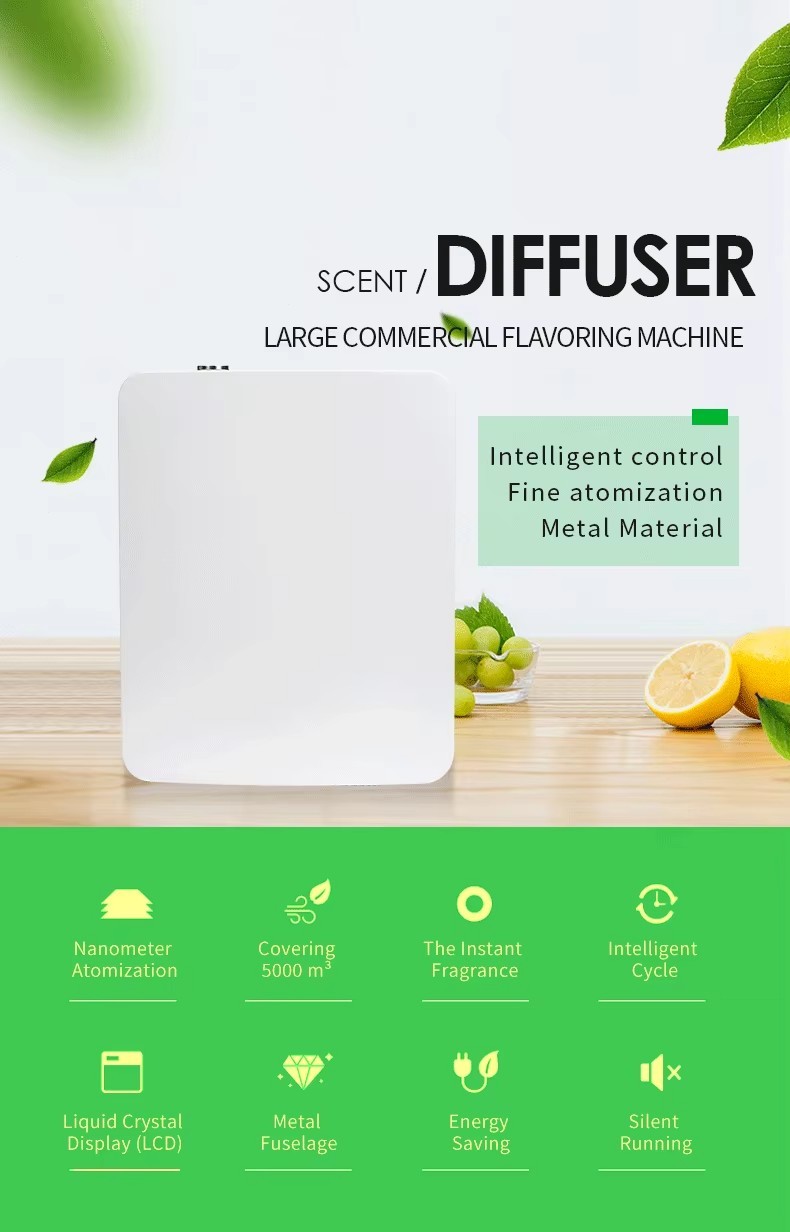 5000m3 Large Area Compact Aroma Diffuser Machines 500ml Metal Scent Diffuser