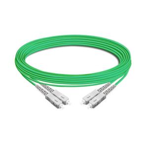 China 7m (23ft) Duplex OM5 Multimode SC UPC to SC UPC LSZH Fiber Optic Cable wholesale