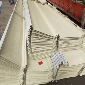 China 760mm ivory white metal roofing sheets with 0.426mm thickness for factory building wholesale