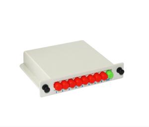 China ABS Material Fiber Optic Cassette Low Insertion Loss With White Color wholesale
