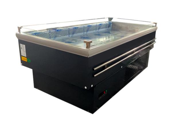 Commercial Chest Freezer Cooler Half Height Double Sides Fruit And Vegetable