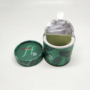 China Spice Protein Tea Powder Packaging Paper Tube With Peel Off Airtight Lid wholesale