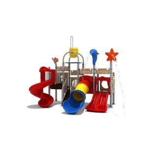 China Waterproof Kids Playground Outside Toys Outdoor With Slide For Theme Park wholesale
