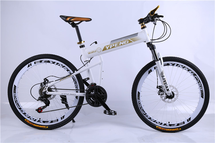 Hot sale OEM 36 spoke wheel 21 speed 40mm rim white aluminium alloy folding hummer mountain bike