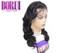 10A Brazilian Human Hair Wig , Pre Plucked Body Wave Wig In HD Lace Dyed