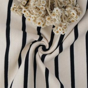 China Breathable And Skin-Friendly Comfortable Healthy Striped Knit Fabric For T-Shirt wholesale