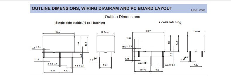 HFE60 HONGFA Subminiature Power Relay SPST-NO Through Hole Mounting