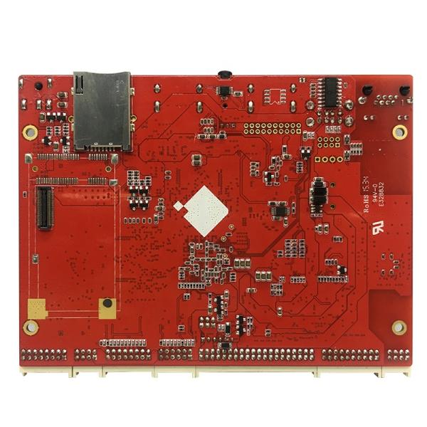 1.6mm PCB Assembly Services Red PCB Board For Industrial Motherboard