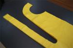 Yellow PE Disposable Apron Flat Packed CE certificate Contact with Food