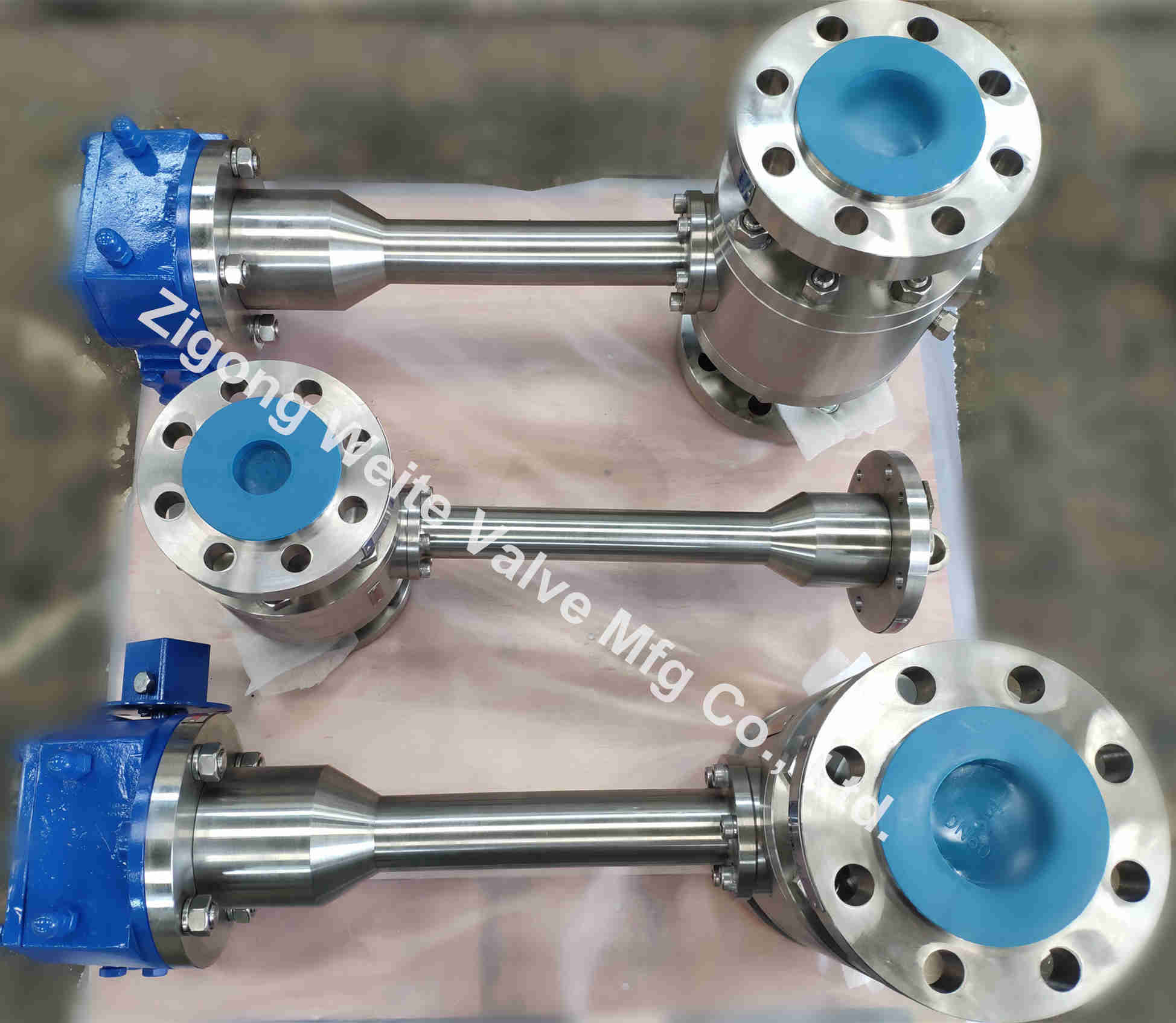A182 F316 Cryogenic Ball Valve PCTFE Seated Extended Bonnet Ball Valve