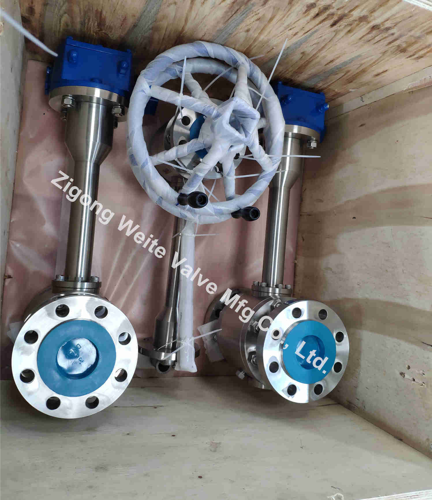 A182 F316 Cryogenic Ball Valve PCTFE Seated Extended Bonnet Ball Valve