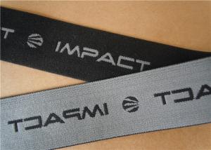 China Black Jacquard Elastic Waistband , Elastic Webbing Straps Washable wholesale