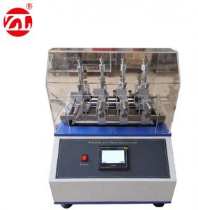 China ASTM D4157 Fabric And Textile Testing Machine 4 Groups Test Head Wyzenbeek Abrasion Tester on sale