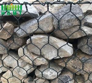 China 80x100mm Hole Hexagonal Gabion Hot Dip Galvanized Pvc Plastic Coated wholesale
