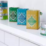 Home Bar Decoration Scented Tin Candles With Metal Lids Hand Painted Glassware