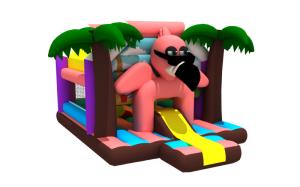China Colorful Inflatable Jump House Flamingo Cool Bird Kids Jumping Castle wholesale