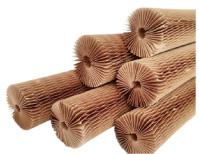 China Kraft Honeycomb Paper Sleeve 70gsm 220mm Size wholesale