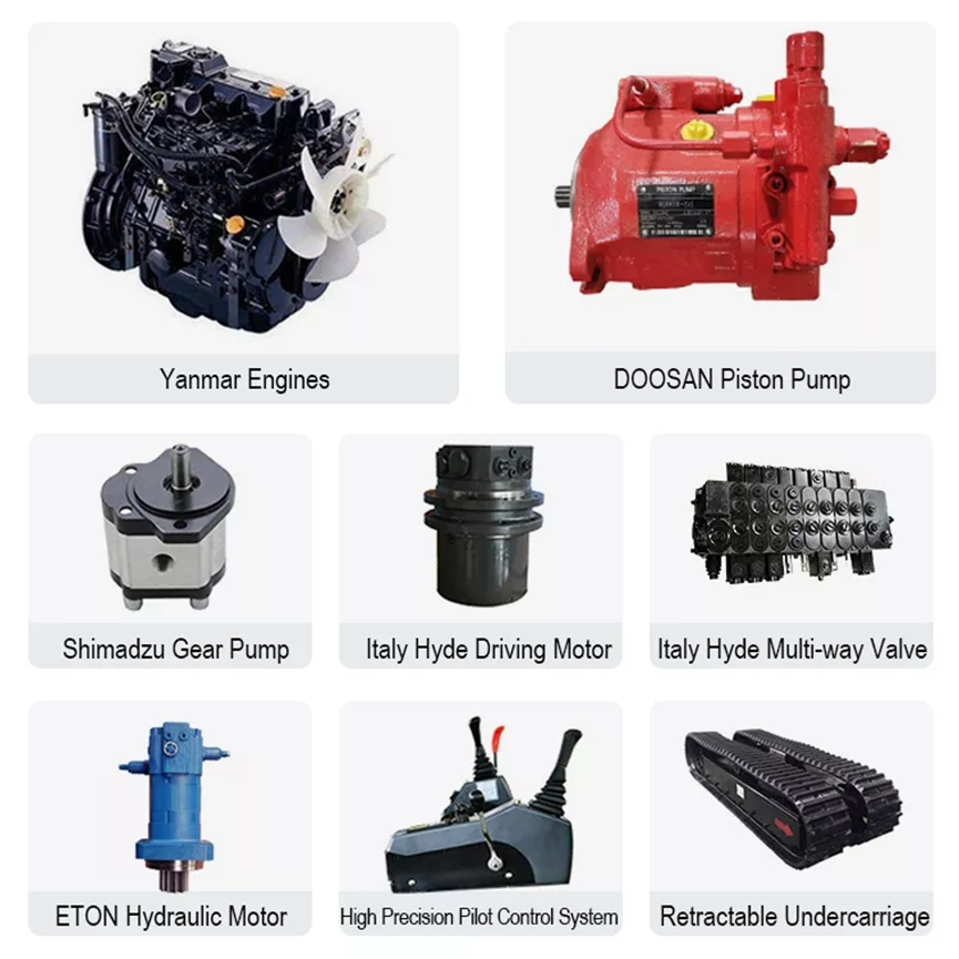 Heavy Duty Amphibious Pontoon Undercarriage for Swamp Excavator Machines