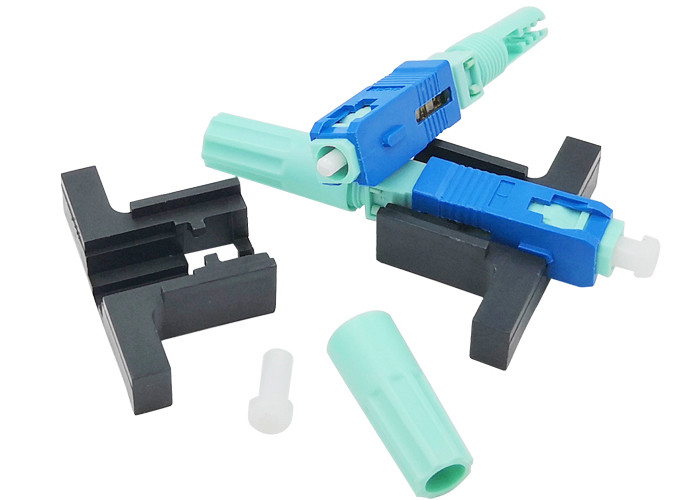 FTTH SC UPC Fiber Optic Quick Connector Single Mode SC/UPC Fast Connector 200 S Ceramic V Slot