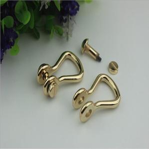 China Customized high quality zinc alloy 10mm D shape metal strap buckle for handbag wholesale