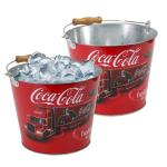 Christmas Decorative Small Round Metal Tins Galvanized Tin Bucket With Full