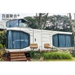 Steel Container Houses Commercial Modular Capsule House with 2 Bedrooms and