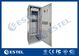 China Aluminum Double Wall Outdoor Telecom Cabinet IP55 1 Unit PDU With Front Rear Access wholesale