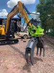Excavator Hydraulic Rotating Log Grapples Grab For CAT320 PC200