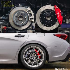 China Rear Big Brake Kit 4 Piston Caliper With 355x28mm Rotor BBK Auto Brake System For Toyota Avalon 19 Inch Car Rim wholesale