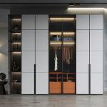 High End Clothes Cabinet Wardrobe Closets Customized Luxury Bedroom Big Wooden