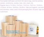 Food grade kraft paper aluminum foil ziplock bag, packing cereals,condiments