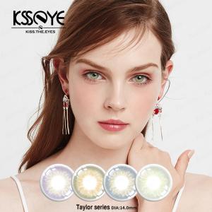 China KSSEYE Most Natural Colored Grey Blue Contact Lenses For Correction 14mm wholesale