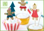 Funny Kids Birthday Cake Toppers , Party Food Picks Bowling Cake Decorations