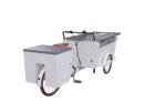 SS304 Worktable 11.3RPM 25km/H Tricycle Grill Food Cart