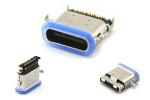 24Pin USB Type C Connectors Female Waterproof Mid Mount SMT