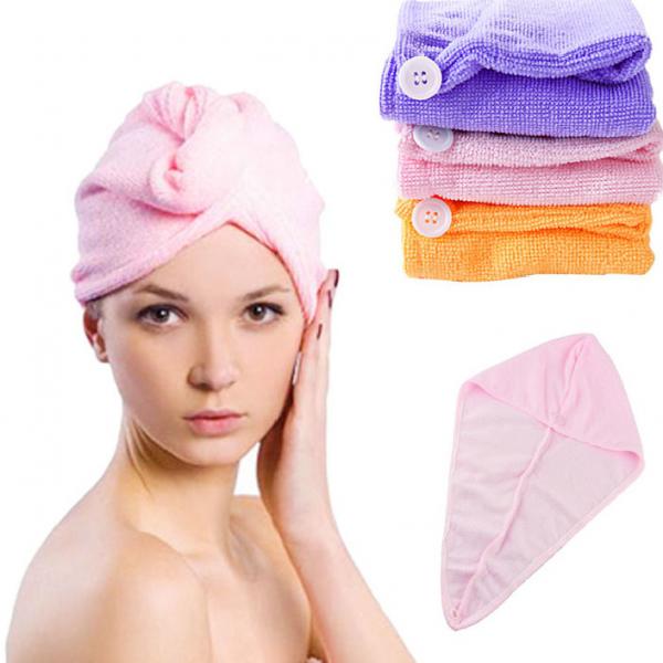 Quality New Fashion 60*22cm Microfiber Absorbent Magic Quick Dry Hair Cap Dry Hair Hat Dry Hair for sale