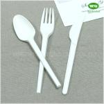 6" Ivory CPLA Biodegradable Heavyweight Cutlery Sets -Elegant Alternative To