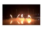 Modern Outdoor Flaming Water Fountain Led Firework Lights Music Dancing Style