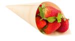 240mm Food Container Disposable Serving Cone Pine Wooden for chip