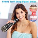 Cordless Dental Water Flosser With Big 2500mAh Battery And 300ml Tank For