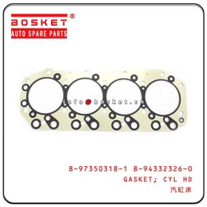 China 4JB1 NKR Isuzu NPR Parts Cylinder Head Gasket 8-97350318-1 8-94332326-0 8973503181 8943323260 wholesale