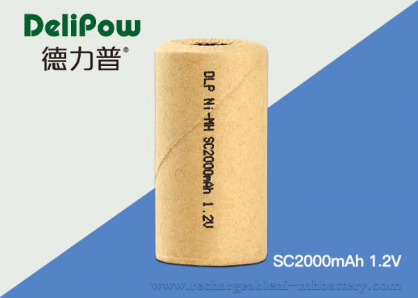Quality High Energy Density Industrial Rechargeable Battery SC2000mAh 1.2V for sale